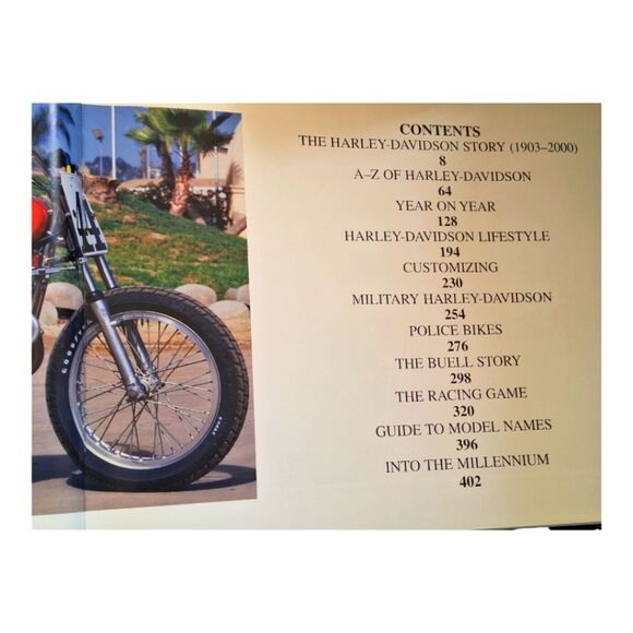 The Encyclopedia of Harley-Davidson Hardcover Coffee Table Book 2001 Man Cave - Picture 3 of 6